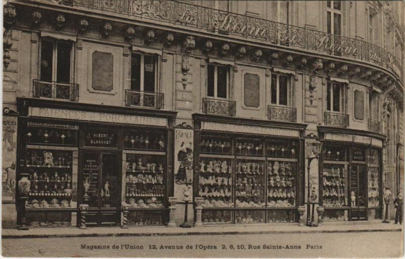 Carte postale ancienne Magasins de l'Union Paris 1e 12, Avenue de l'Opéra à Paris 1er