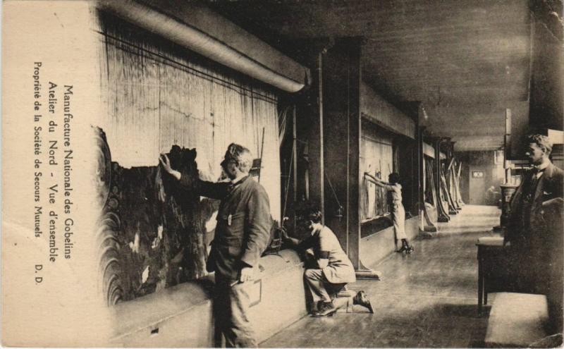 Carte postale ancienne Les Gobelins Paris 13e Atelier du Nord vue d'ensemble à Paris 13e