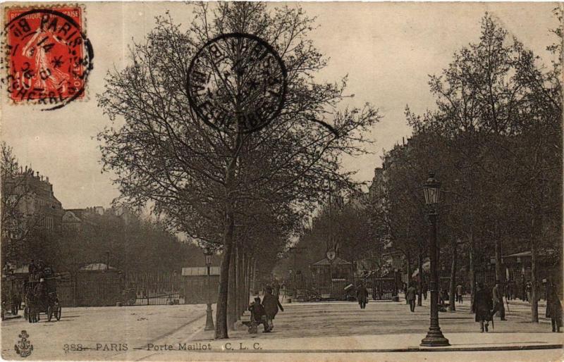 Carte postale ancienne Porte Maillot à Paris 17e