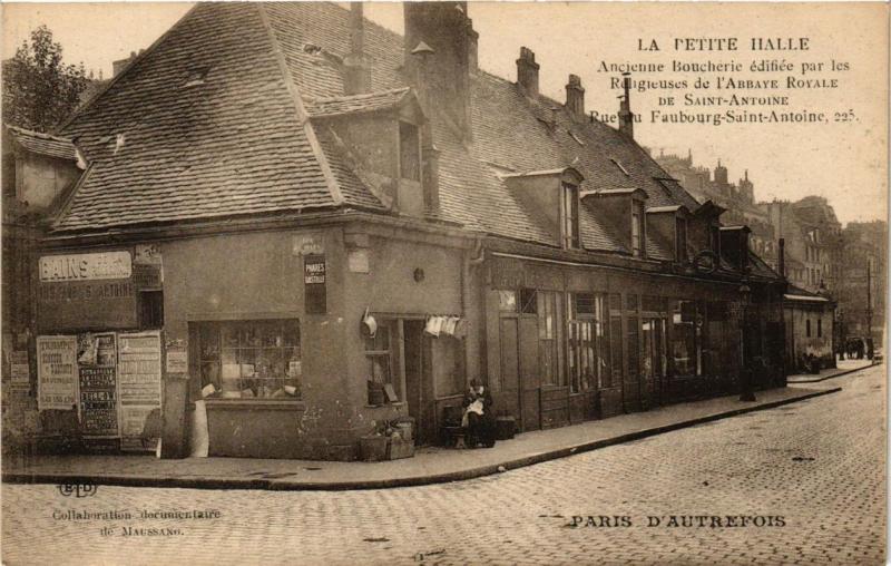 Carte postale ancienne La Petite Halle - Ancienne Boucherie à Paris 11e