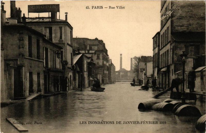 Carte postale ancienne Paris 12e Rue Villiot à Paris 12e