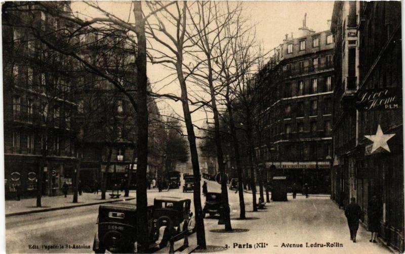 Carte postale ancienne Paris 12e Avenue Ledru-Rollin à Paris 12e