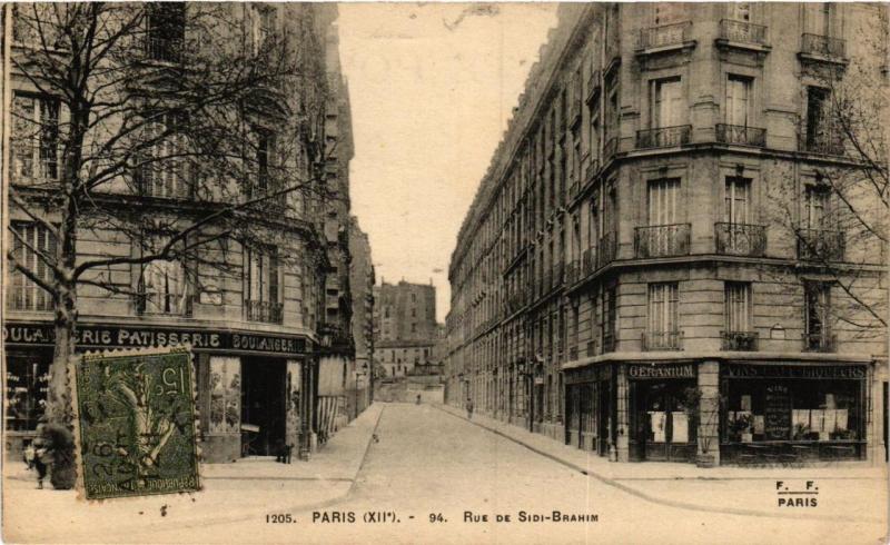 Carte postale ancienne Paris 12e Rue de Sidi-Brahim F. Fleury à Paris 12e