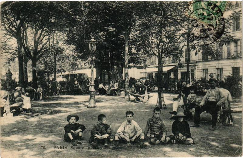 Carte postale ancienne Paris 12e Square de Bercy P. Marmuse à Paris 12e