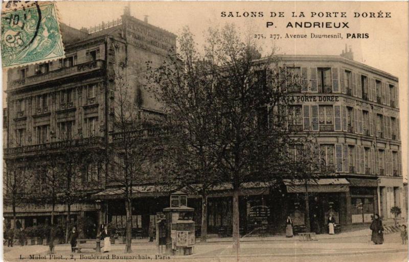 Carte postale ancienne Paris 12e Salons de la Porte Dorée P. Andrieux Avenue Daumesnil à Paris 12e