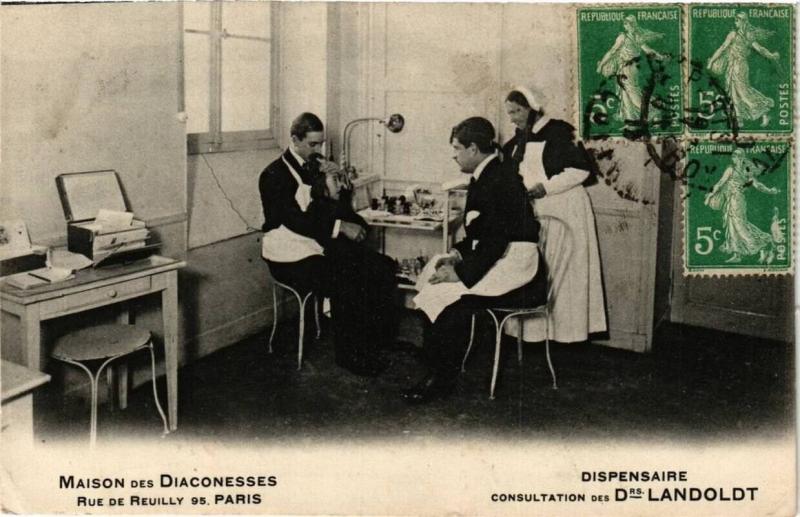 Carte postale ancienne Paris 12e Maison des Diaconesses 95, rue de Reuilly Consultation à Paris 12e
