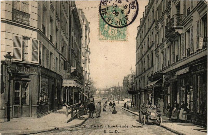 Carte postale ancienne Paris 12e Rue Claude-Decaen à Paris 12e