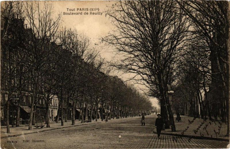 Carte postale ancienne Tout Paris 12e Boulevard de Reuilly ed. Houdin à Paris 12e