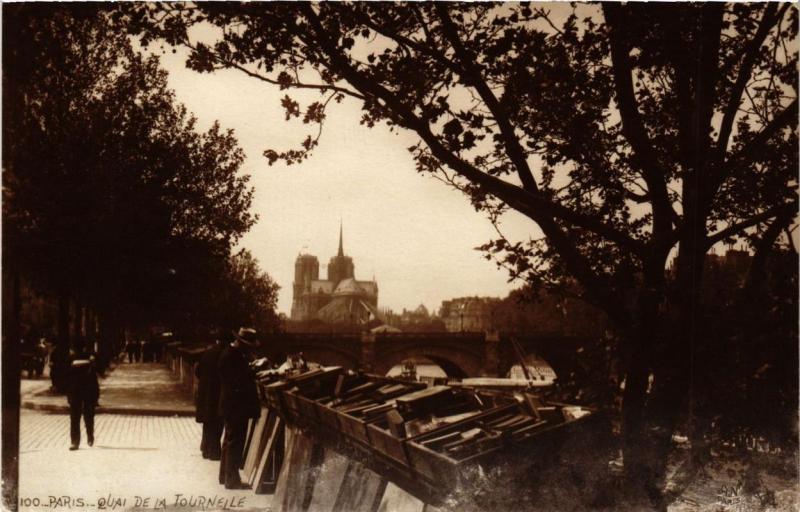 Carte postale ancienne Paris 5e Quai de la Tournelle à Paris 5e