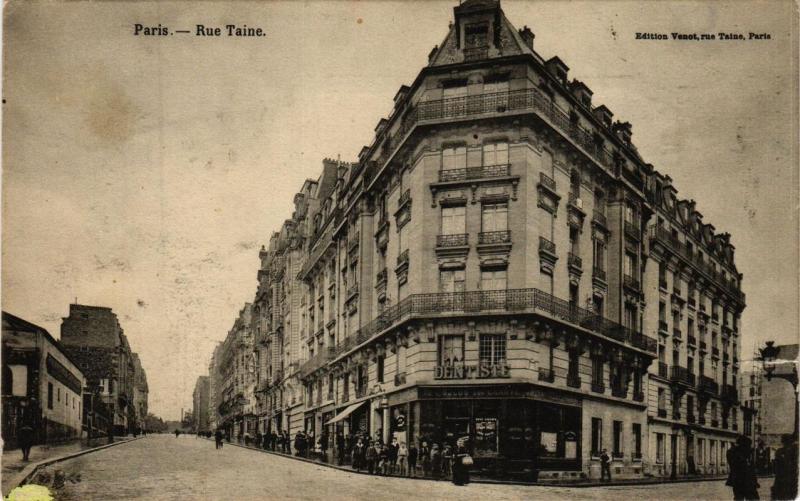 Carte postale ancienne Paris 12e Rue Taine à Paris 12e