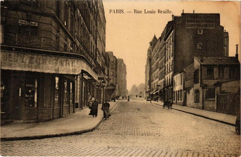 Carte postale ancienne Paris 12e Rue Louis Braille à Paris 12e