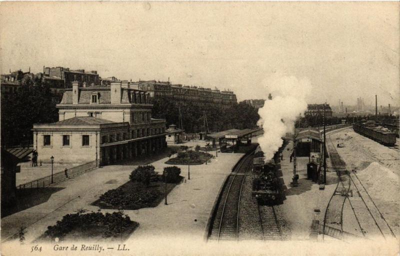 Carte postale ancienne Paris 12e Gare de Reuilly 564 Ll. à Paris 12e