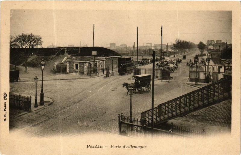 Carte postale ancienne Porte d'Allemagne à Paris 19e