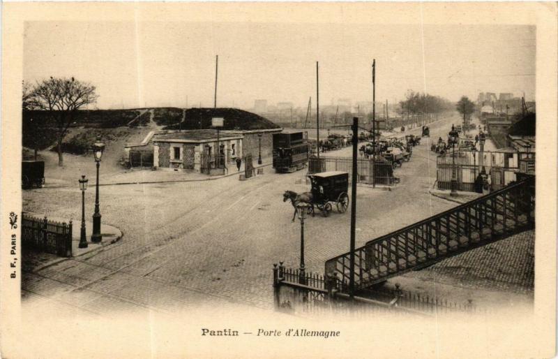 Carte postale ancienne Porte d'Allemagne à Paris 19e