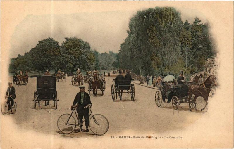 Carte postale ancienne Bois de Boulogne - La Cascade à Paris 16e