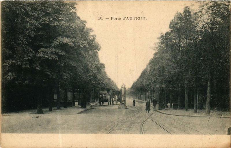 Carte postale ancienne La Porte d'Auteuil à Paris 16e