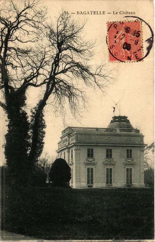 Carte postale ancienne Bagatelle - Le Château à Paris