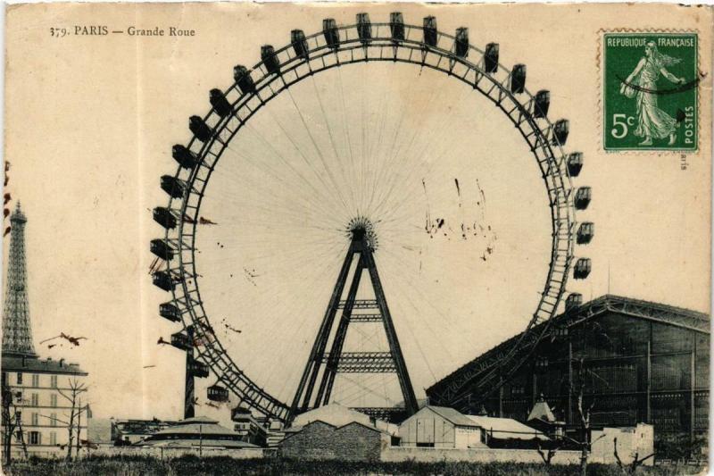 Carte postale ancienne Grande Roue à Paris 15e