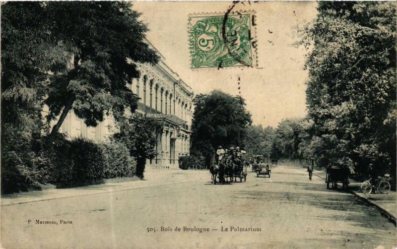 Carte postale ancienne Bois de Boulogne - Le Palmarium à Neuilly-sur-Seine