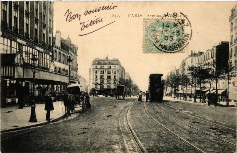 Carte postale ancienne Avenue de Versailles à Paris 16e