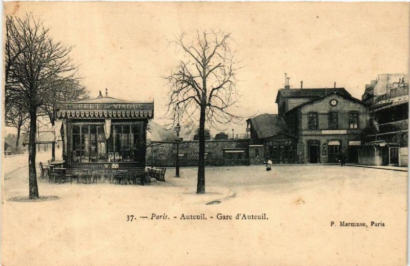Carte postale ancienne Auteuil - Gare d'Auteuil à Paris 16e