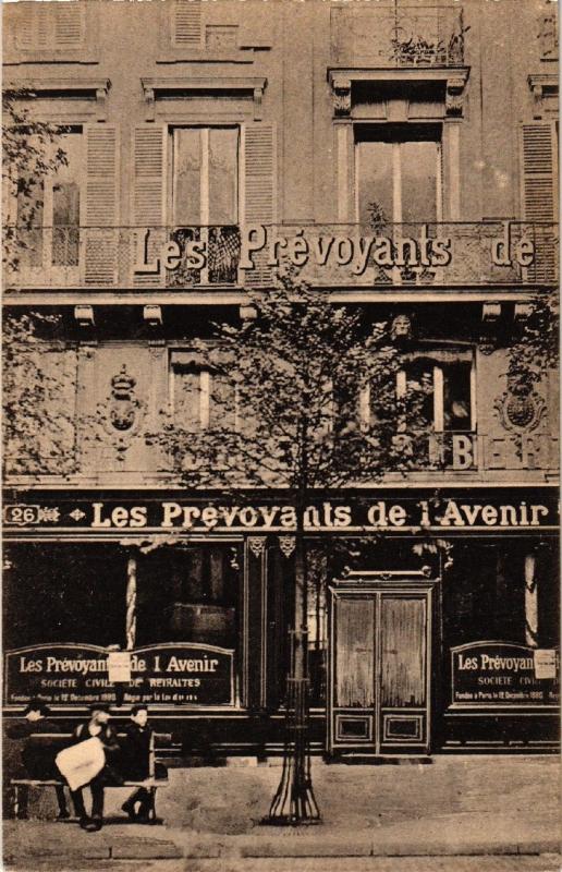 Carte postale ancienne Paris (4e) Les Prevoyats de l'Avenir. Soc. Civile de Retraites à Paris 4e