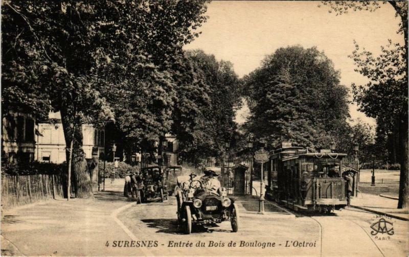 Carte postale ancienne Entrée du Bois de Boulogne - L'Octroi à Paris 16e