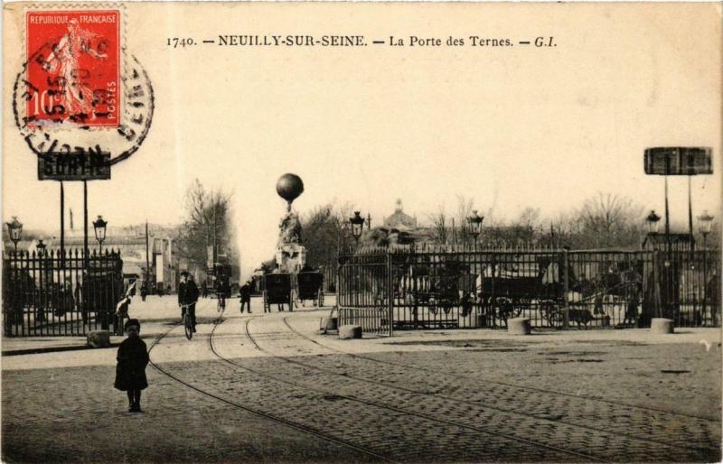 Carte postale ancienne La Porte des Ternes à Paris 17e
