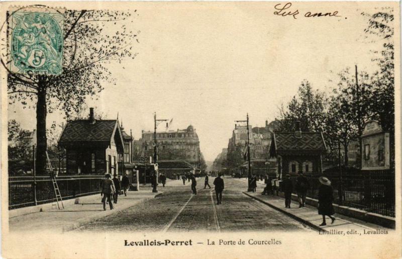 Carte postale ancienne La Porte de Courcelles à Paris 17e