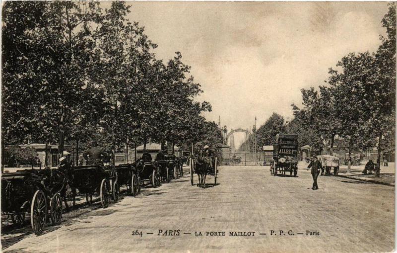 Carte postale ancienne La Porte Maillot à Paris 16e