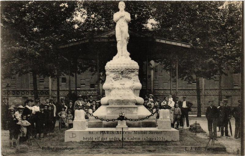 Carte postale ancienne Michel Servet à Paris 14e