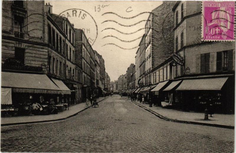Carte postale ancienne Paris 13e Rue Nationale. à Paris 13e