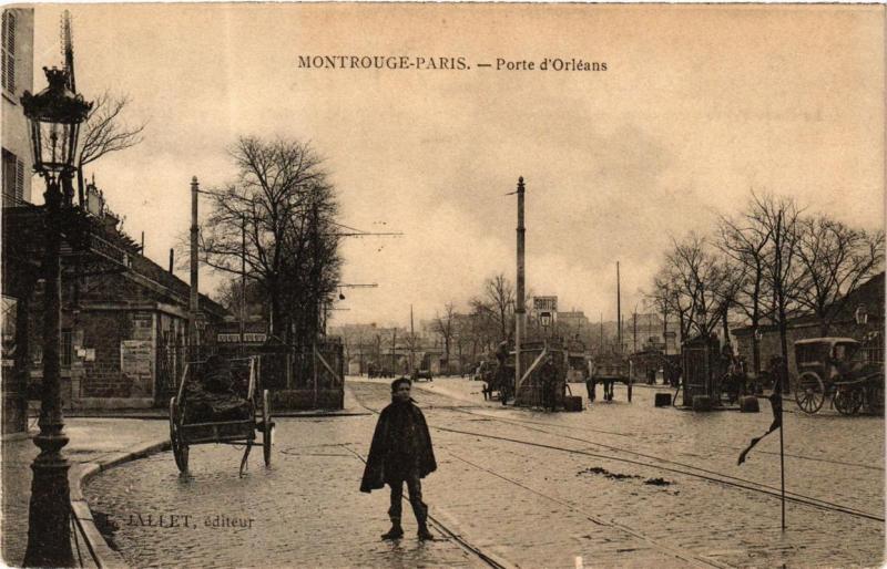 Carte postale ancienne Porte d'Orléans à Paris 14e