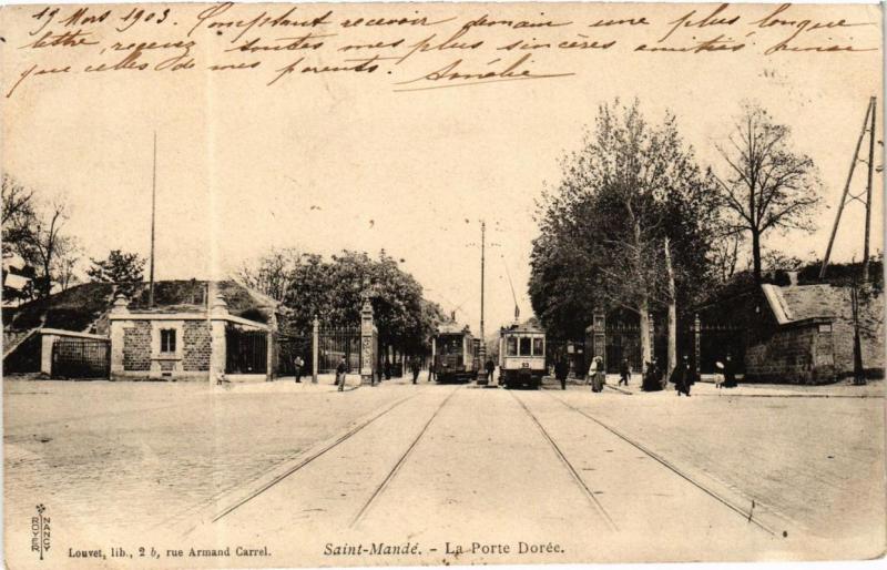 Carte postale ancienne Paris 12e La Porte Dorée. à Paris 12e