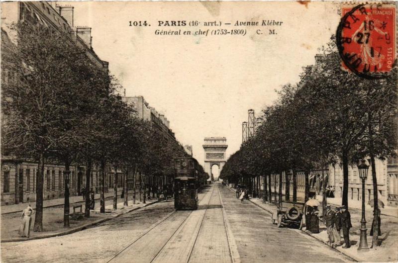 Carte postale ancienne Avenue Kléber à Paris 16e