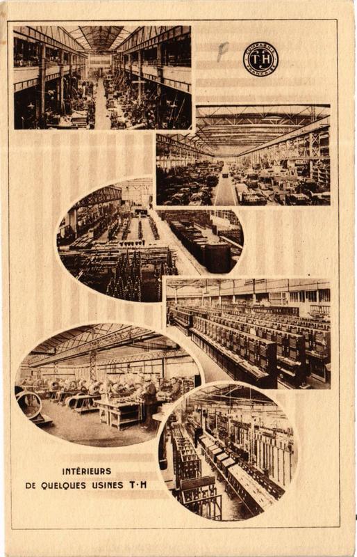 Carte postale ancienne Société Française des Electriciens - Rue de Staël - Intérieurs de quelques usines à Paris 15e