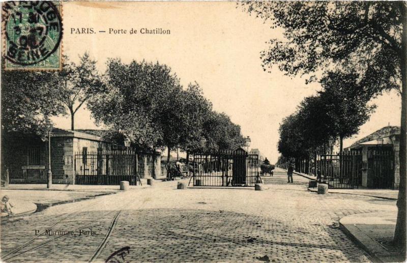 Carte postale ancienne Porte de Chatillon à Malakoff