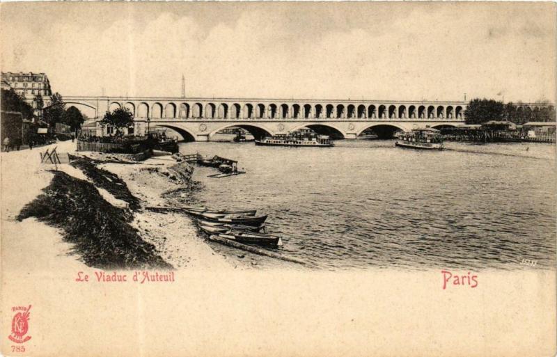 Carte postale ancienne Le Viaduc d'Auteuil à Paris 16e