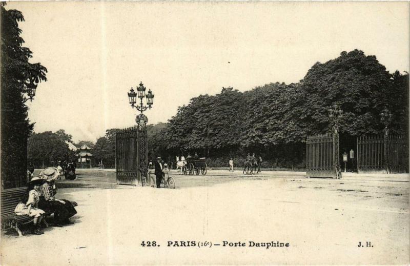 Carte postale ancienne Porte Dauphine à Paris 16e