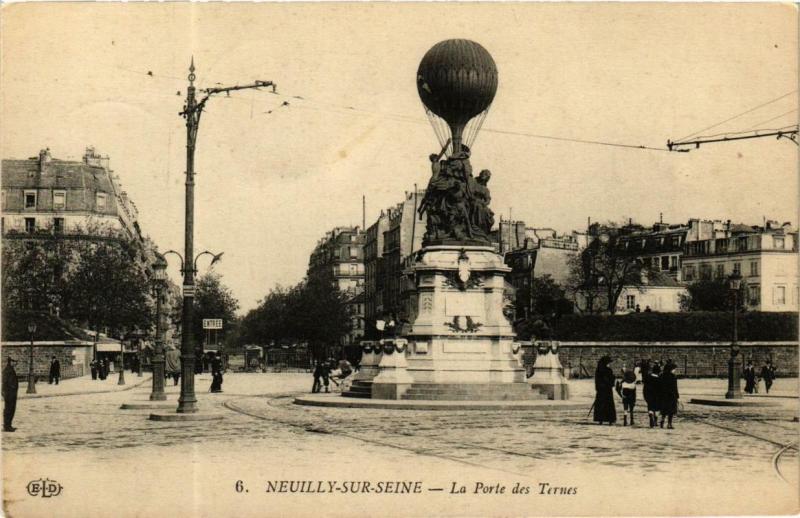 Carte postale ancienne La Porte des Ternes à Paris 17e
