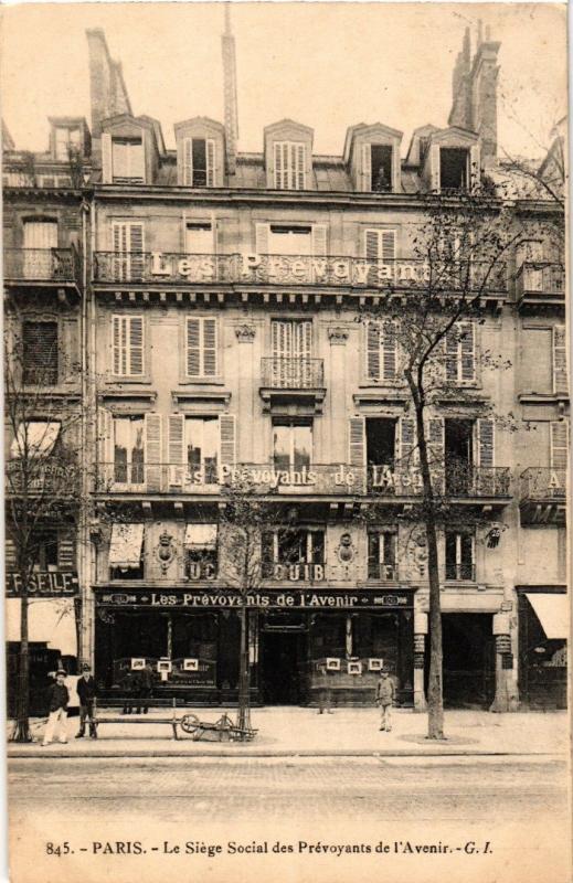 Carte postale ancienne Paris (4e) Le Siege Sociale des Prevoyants de l'Avenir. à Paris 4e