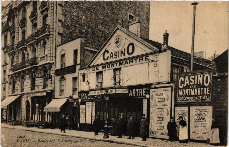 Carte postale ancienne Boulevard de Clichy à Paris 9e