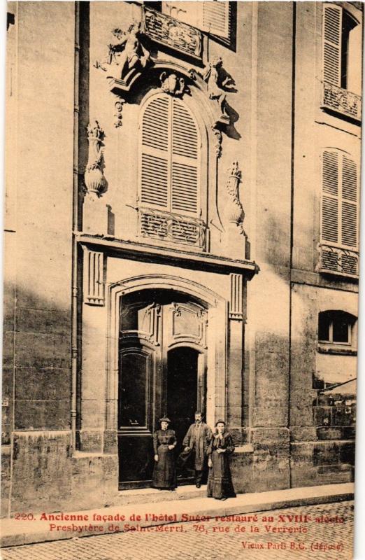 Carte postale ancienne Paris (4e) 76, Rue de la Verrerie. Presbytere. à Paris 4e