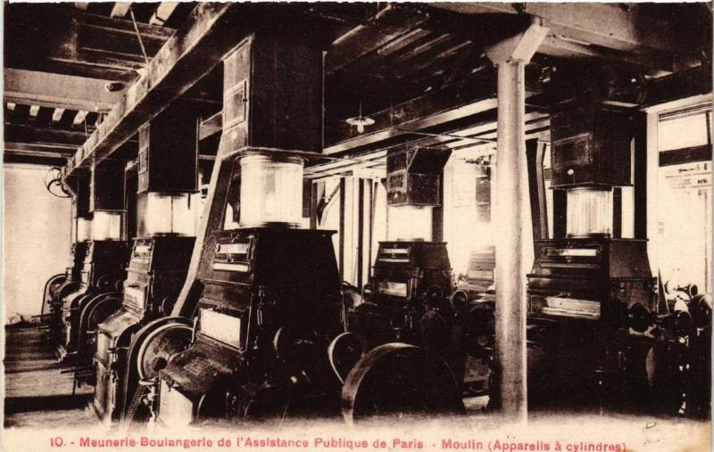 Carte postale ancienne Paris (5e) 10 Meunerie-Boulangerie de l'Assitance Publique à Paris 5e