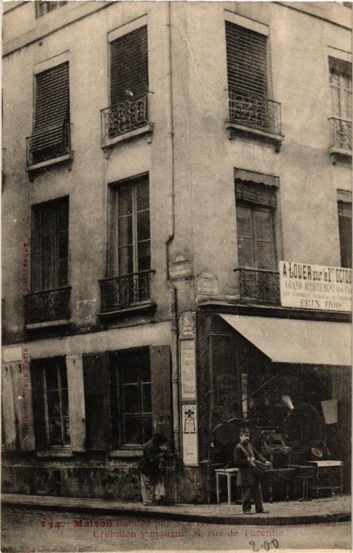 Carte postale ancienne Paris (4e) 56, rue de Turenne. Masion à Paris 4e