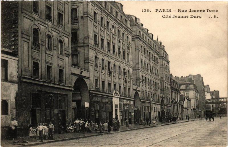 Carte postale ancienne Rue Jeanne Darc - Cité Jeanne Darc à Paris 13e