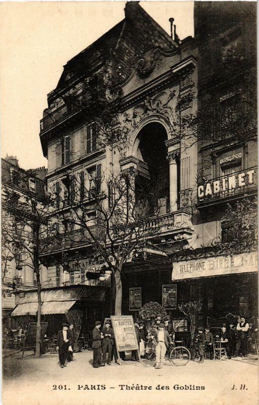 Carte postale ancienne Paris (13e) Theatre des Goblins à Paris 13e