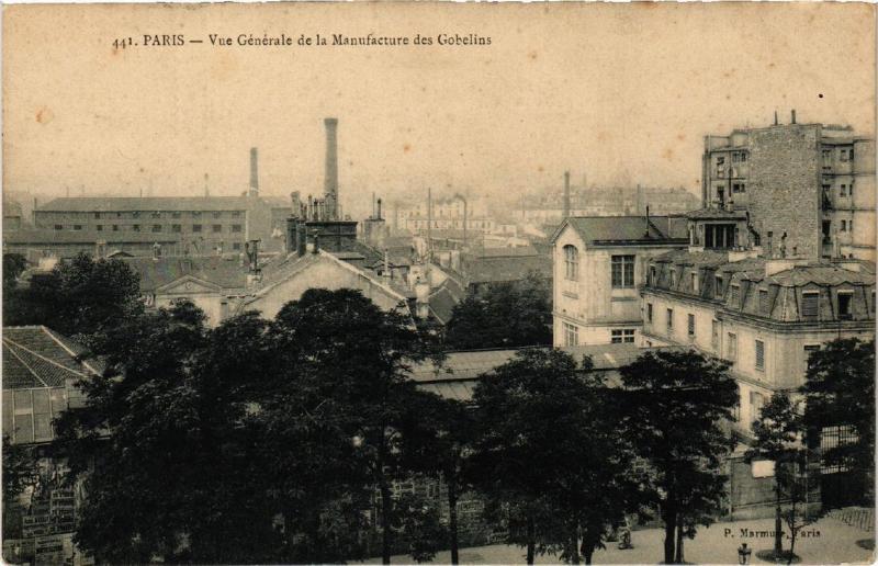 Carte postale ancienne Manufacture des Gobelins à Paris 13e