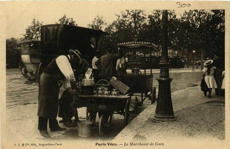 Carte postale ancienne Paris Vecu. Le Marchand de Coco