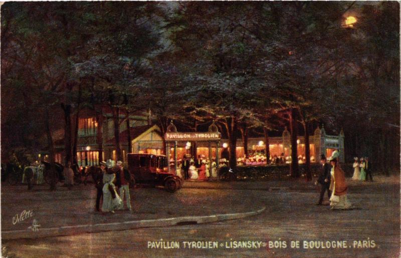 Carte postale ancienne Pavillon tyrolien Lisansky - Bois de Boulogne à Paris 16e